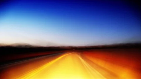 A wild ride through the desert at sunset - Time Lapse Travel 0407 HD, 4K Video stock 73389851
