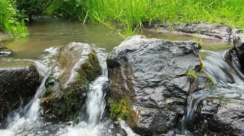 Wild  River. Cascade. Stock Footage 40329514