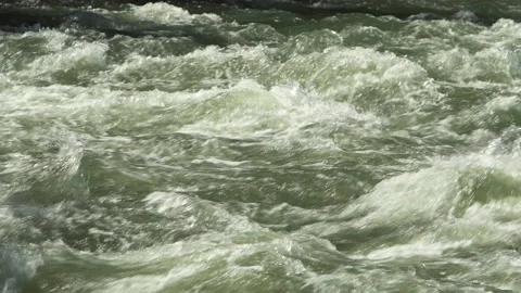 Wild river coming from a glacier Stock Footage 214552805