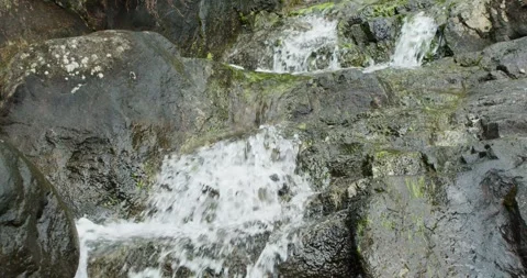 Wild rivers, slow, motion, flowing water, clear water, dramatic nature, Stock Footage 278375707