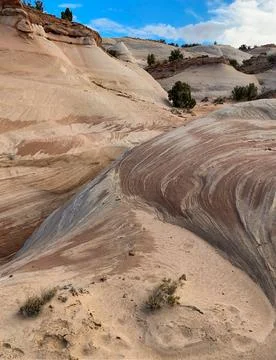 Wild Rock Formations in Utah Stock Photos