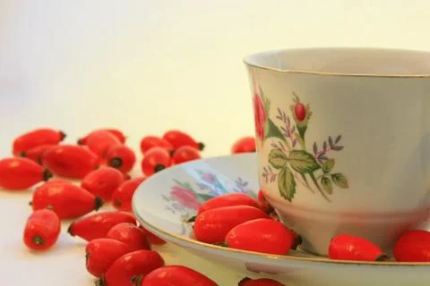 Wild rose tea Stock Photos