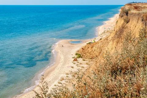 Wild sandy beach Stock Photos