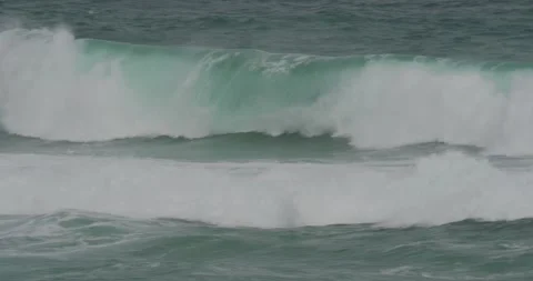 Wild Sea Waves 8K Video stock 332313969