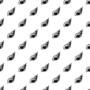 Wild shell icon, simple style Stock Illustration