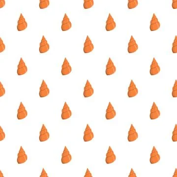 Wild shell pattern seamless vector Stock Illustration
