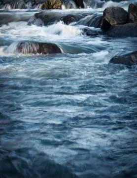 Wild small river cascade Foto stock