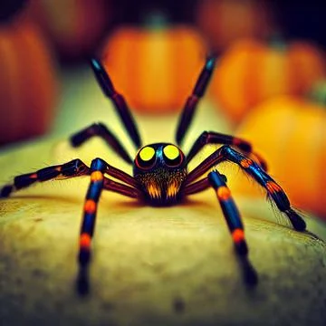 Wild spider illustration Stock Illustration