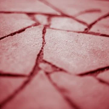 Wild stone pavement floor. Irregular shapes pattern. Stock Photos