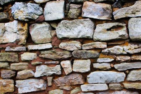 Wild Stone Wall Foto stock
