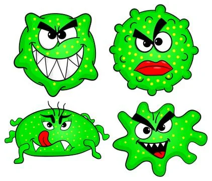 Wild viruses Stock Illustration