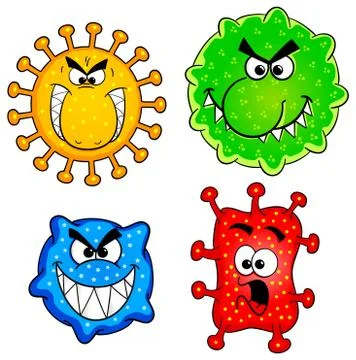 Wild viruses Stock Illustration