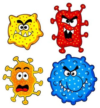 Wild viruses Stock Illustration