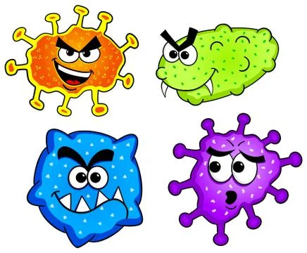 Wild viruses Stock Illustration