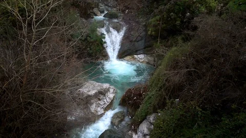 Wild Waterfall in Nature 1 Video stock 101749539
