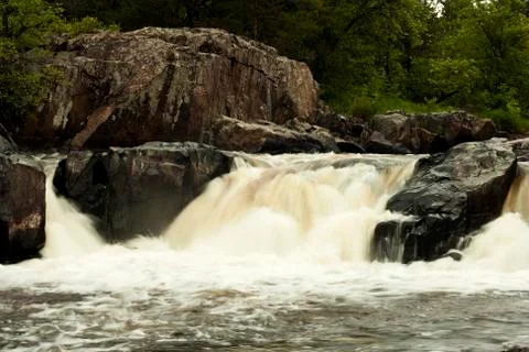 Wild waterfall 스톡 사진