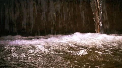 Wild Waterfall Splash Detail 7 Stock Footage 101746579
