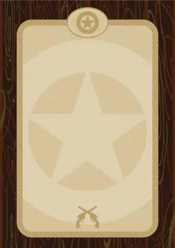 Wild West Cowboy Frame Stock-Illustration
