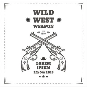 Wild west Stock Illustration
