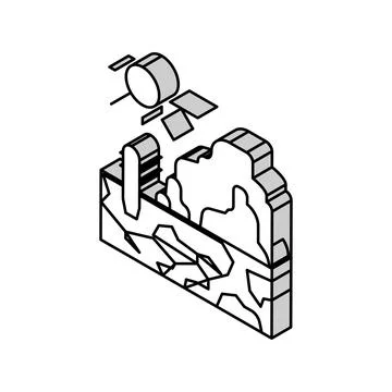 Wild west isometric icon vector illustration Ilustración de archivo
