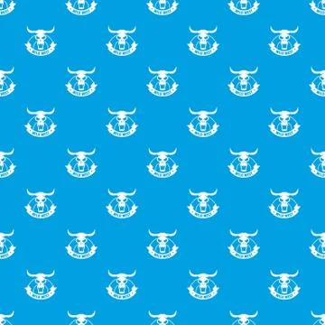 Wild west pattern vector seamless blue Illustrazione stock