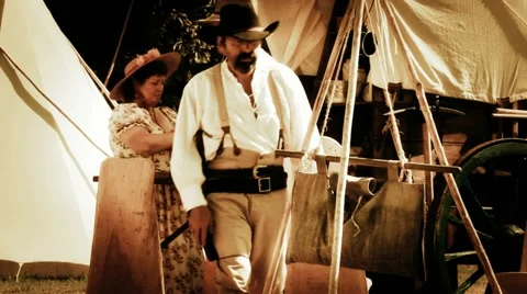 Wild west scene Stock Footage 11069031