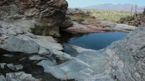 Wild West Stream and Pool Vídeo Stock 12140079