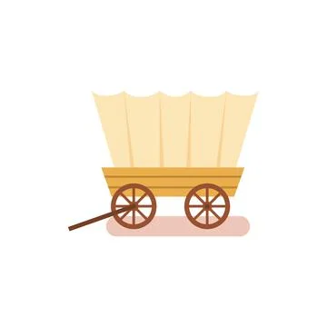 Wild west wagon. Stock Illustration
