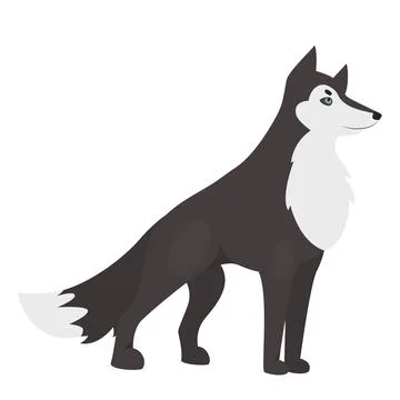 Wild wolf animal Stock Illustration