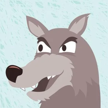 Wild wolf. Vector Stock Illustration