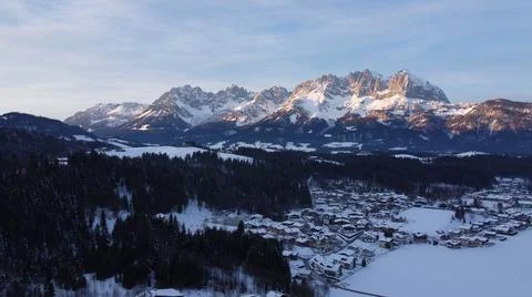 Wilder Kaiser glowing Foto stock