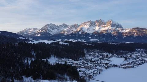 Wilder Kaiser glowing Foto stock