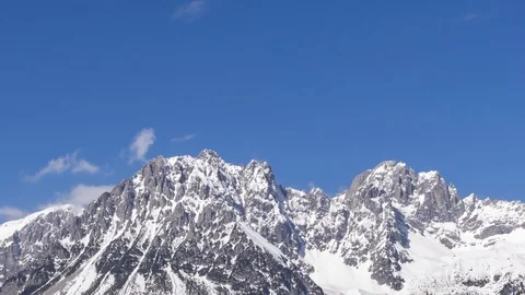 Wilder Kaiser Mountain range time lapse Stock Footage 125966223