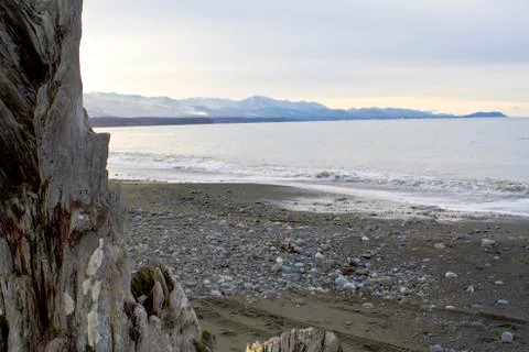 Wilderness beach Foto stock