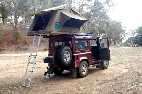 Wilderness camping in australia Stock Photos