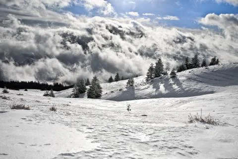 Wilderness in the clouds Stock Photos
