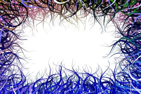 Wilderness Frame Stock Illustration