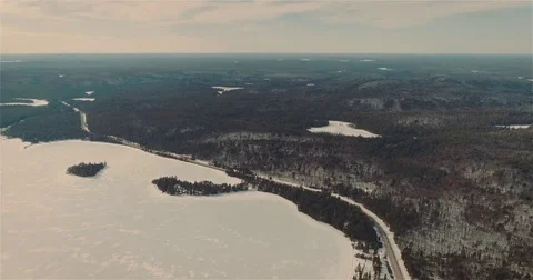 The wilderness at Winter Stock-Footage 74342961