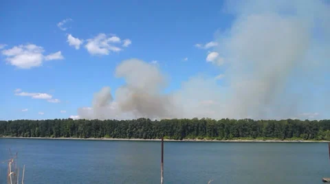 Wildfire Burning 1 Stock Footage 27542195