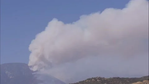 Wildfire In California Timelapse Stock Footage 138723008