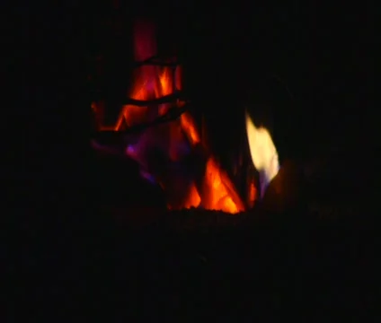 Wildfire fencepost 2 Stock-Footage 858036