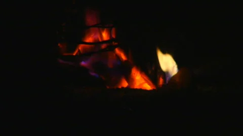 Wildfire fencepost Video stock 858062