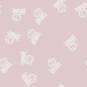Wildfire fire line seamless pattern Stock Illustration