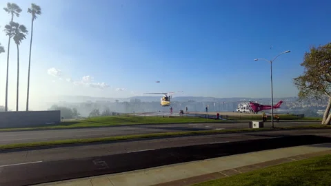 Wildfire Helispot Operations Stock Footage 153338638