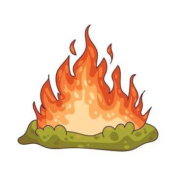 Wildfire illustration Stock Illustration