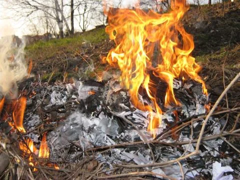 Wildfire outside Stock Photos