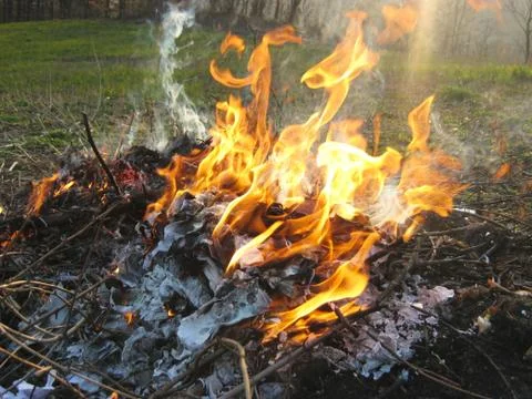 Wildfire outside Stock Photos