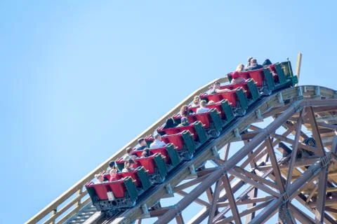 Wildfire rollercoaster Stock Photos