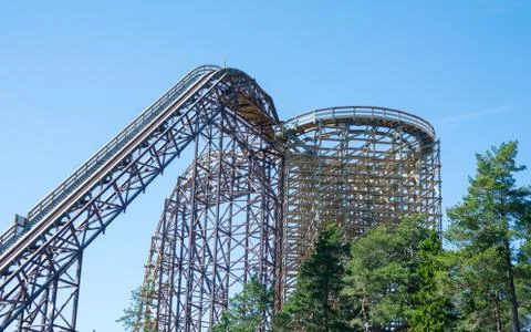 Wildfire rollercoaster Stock Photos