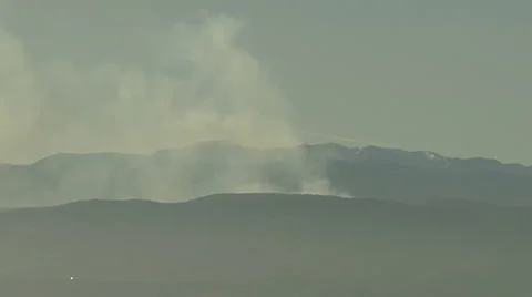 Wildfire Smoke Stock Footage 54735556